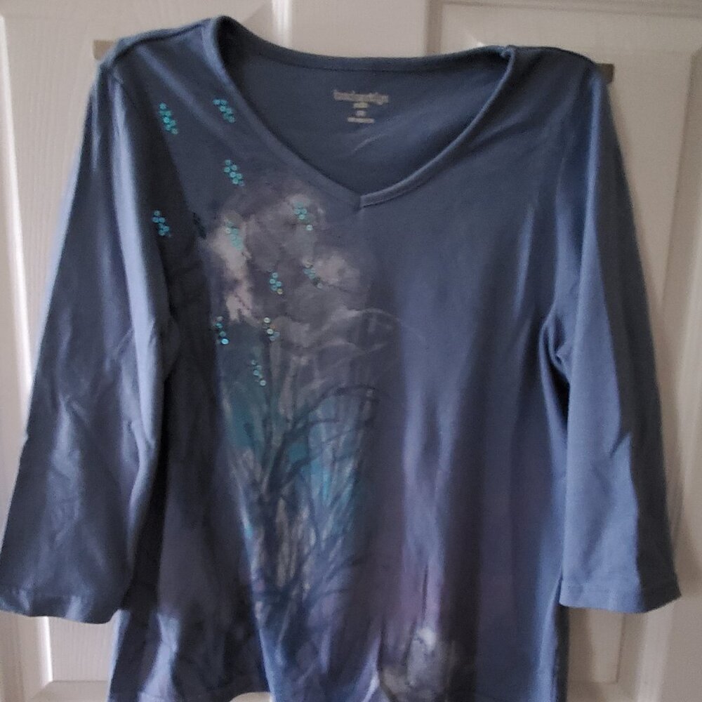 Women's blue shirt